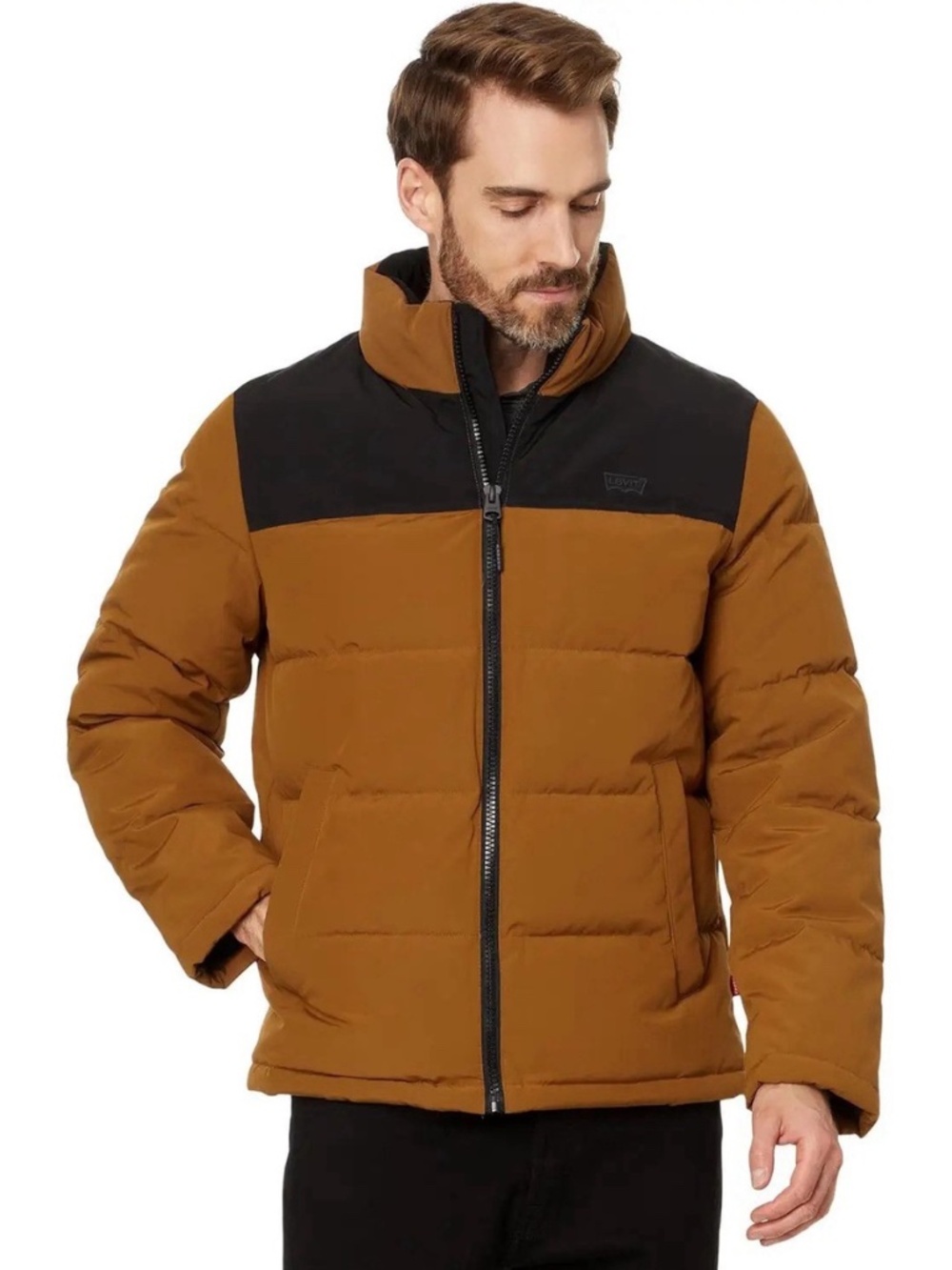 Levi's® Retro Quilted Puffer Men Size 2XL Color Brown NEW!!